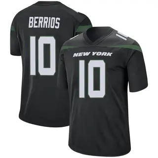 New York Jets Youth Braxton Berrios Game Stealth Jersey - Black