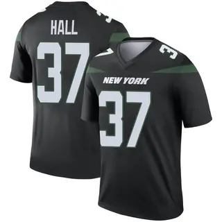 New York Jets Youth Bryce Hall Legend Stealth Color Rush Jersey - Black
