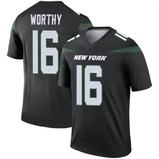 New York Jets Youth Chandler Worthy Legend Stealth Color Rush Jersey - Black