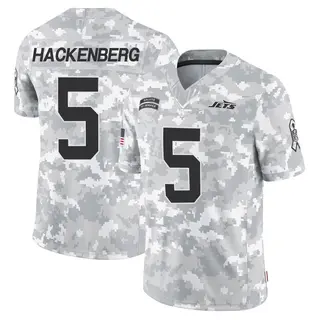 New York Jets Youth Christian Hackenberg Limited 2024 Salute to Service Jersey - Arctic Camo