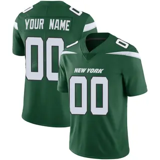 New York Jets Youth Custom Limited Gotham Vapor Jersey - Green