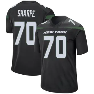 New York Jets Youth David Sharpe Game Stealth Jersey - Black