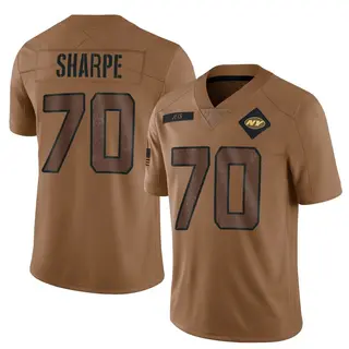 New York Jets Youth David Sharpe Limited 2023 Salute To Service Jersey - Brown