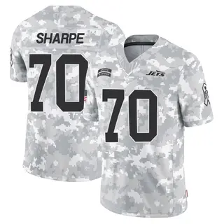 New York Jets Youth David Sharpe Limited 2024 Salute to Service Jersey - Arctic Camo