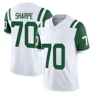 New York Jets Youth David Sharpe Limited Classic Alternate Vapor F.U.S.E. Jersey - White