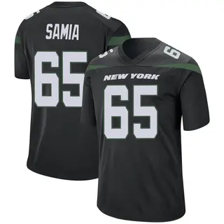 New York Jets Youth Dru Samia Game Stealth Jersey - Black