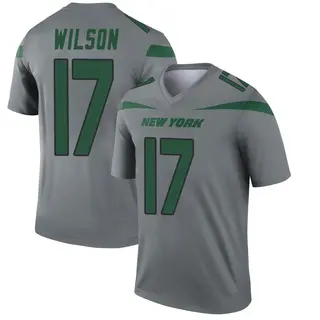 New York Jets Youth Garrett Wilson Legend Inverted Jersey - Gray