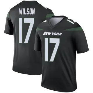 New York Jets Youth Garrett Wilson Legend Stealth Color Rush Jersey - Black