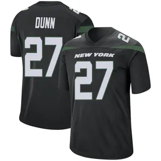 New York Jets Youth Isaiah Dunn Game Stealth Jersey - Black