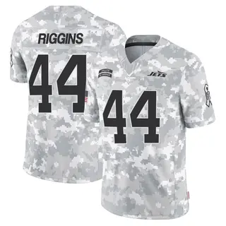 New York Jets Youth John Riggins Limited 2024 Salute to Service Jersey - Arctic Camo