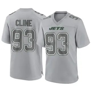 New York Jets Youth Kameron Cline Game Atmosphere Fashion Jersey - Gray