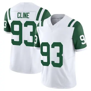 New York Jets Youth Kameron Cline Limited Classic Alternate Vapor F.U.S.E. Jersey - White