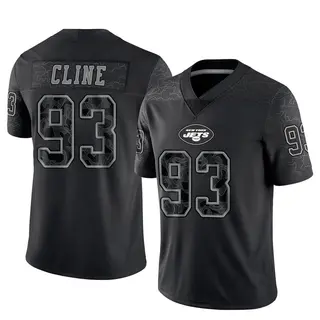 New York Jets Youth Kameron Cline Limited Reflective Jersey - Black