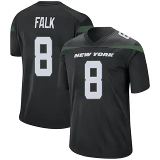 New York Jets Youth Luke Falk Game Stealth Jersey - Black