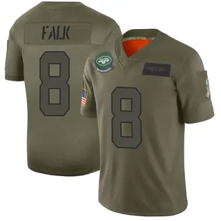 New York Jets Youth Luke Falk Limited 2019 Salute to Service Jersey - Camo
