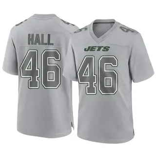 New York Jets Youth Maalik Hall Game Atmosphere Fashion Jersey - Gray