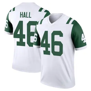 New York Jets Youth Maalik Hall Legend Classic Alternate Jersey - White
