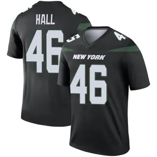 New York Jets Youth Maalik Hall Legend Stealth Color Rush Jersey - Black