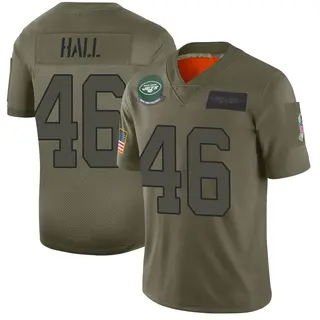 New York Jets Youth Maalik Hall Limited 2019 Salute to Service Jersey - Camo