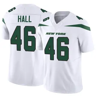 New York Jets Youth Maalik Hall Limited Vapor F.U.S.E. Jersey - White