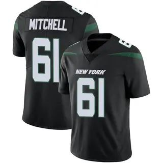 New York Jets Youth Max Mitchell Limited Stealth Vapor Jersey - Black
