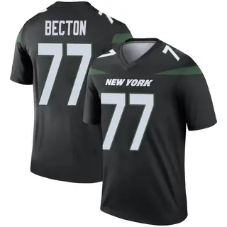 New York Jets Youth Mekhi Becton Legend Stealth Color Rush Jersey - Black