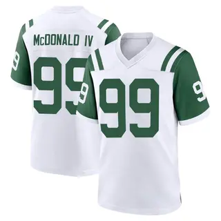 New York Jets Youth Will McDonald IV Game Classic Alternate Jersey - White