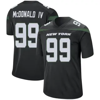 New York Jets Youth Will McDonald IV Game Stealth Jersey - Black