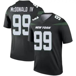 New York Jets Youth Will McDonald IV Legend Stealth Color Rush Jersey - Black