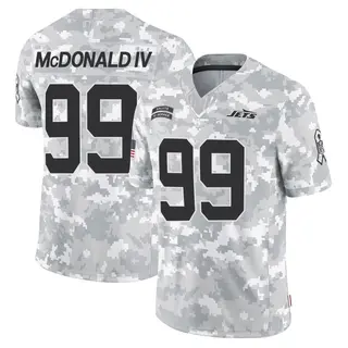 New York Jets Youth Will McDonald IV Limited 2024 Salute to Service Jersey - Arctic Camo