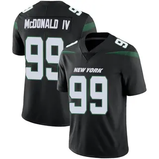 New York Jets Youth Will McDonald IV Limited Stealth Vapor Jersey - Black