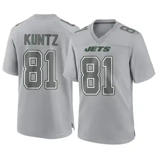 New York Jets Youth Zack Kuntz Game Atmosphere Fashion Jersey - Gray