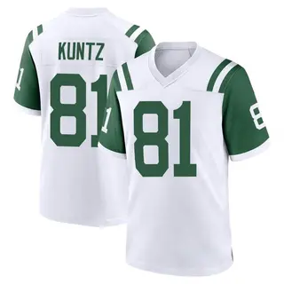 New York Jets Youth Zack Kuntz Game Classic Alternate Jersey - White