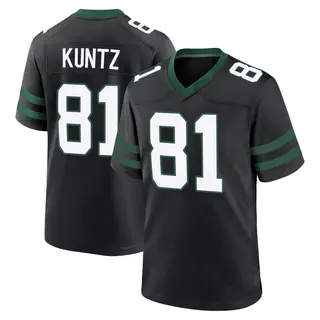 New York Jets Youth Zack Kuntz Game Legacy Alternate Jersey - Black