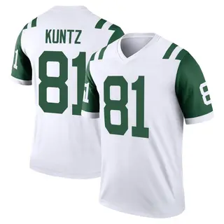 New York Jets Youth Zack Kuntz Legend Classic Alternate Jersey - White