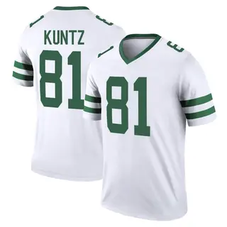 New York Jets Youth Zack Kuntz Legend Legacy Jersey - White