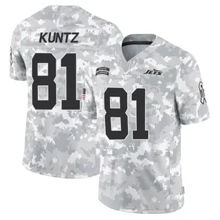 New York Jets Youth Zack Kuntz Limited 2024 Salute to Service Jersey - Arctic Camo