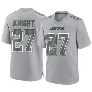 New York Jets Youth Zonovan Knight Game Atmosphere Fashion Jersey - Gray